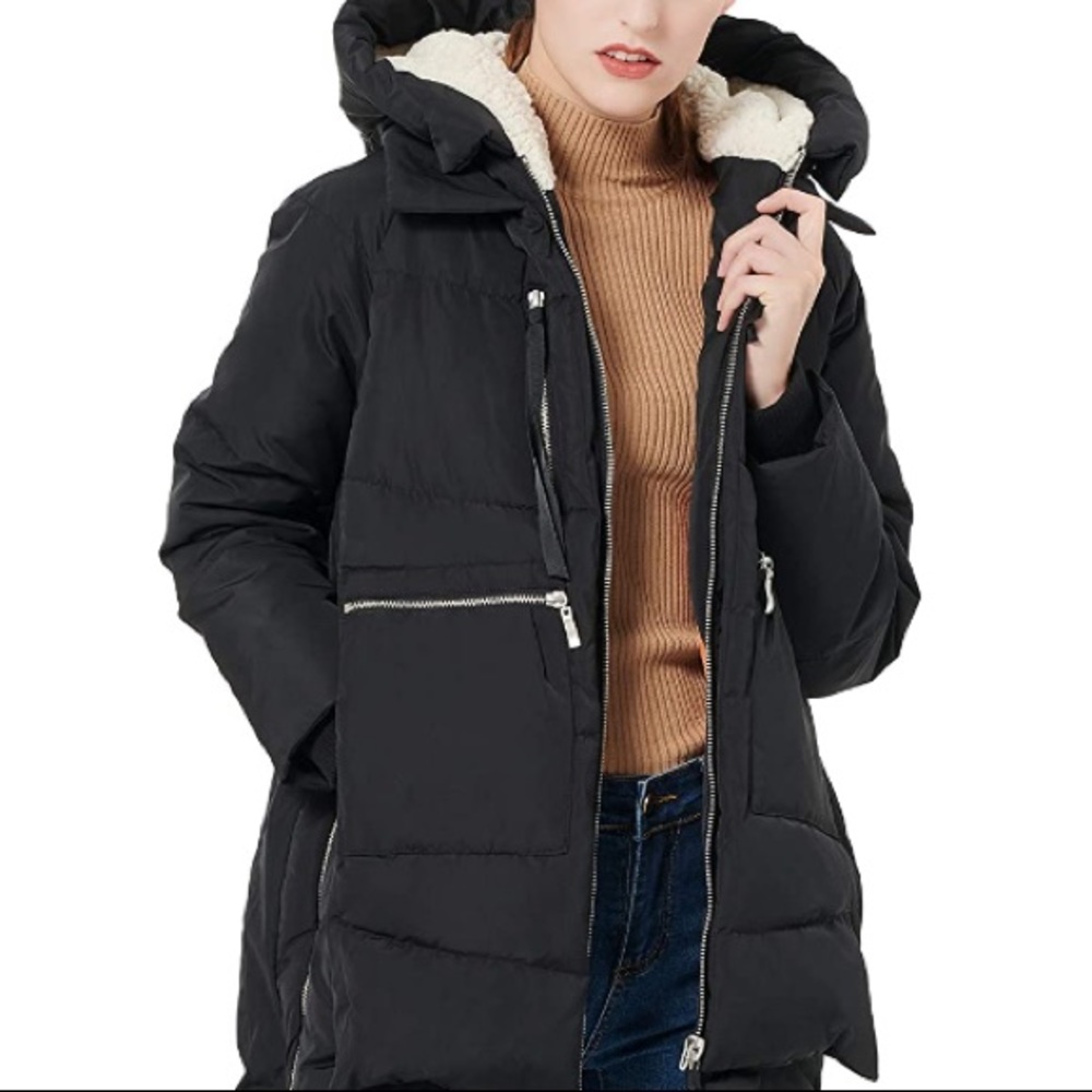 Final drop! Black Down Parka Utility Jacket | Large |